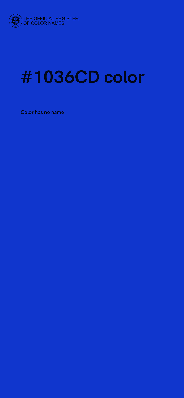 #1036CD color image