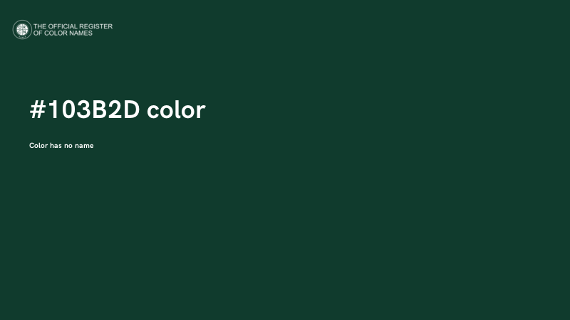 #103B2D color image