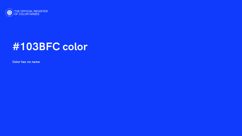 #103BFC color image