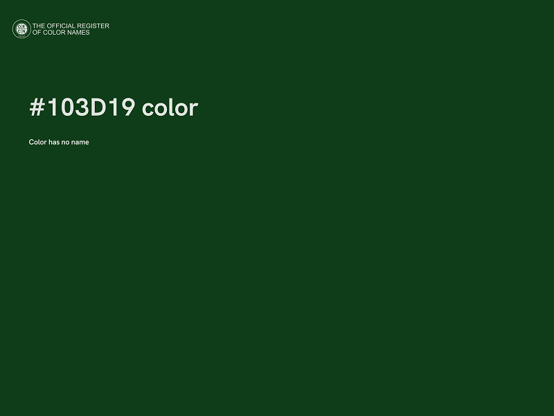 #103D19 color image