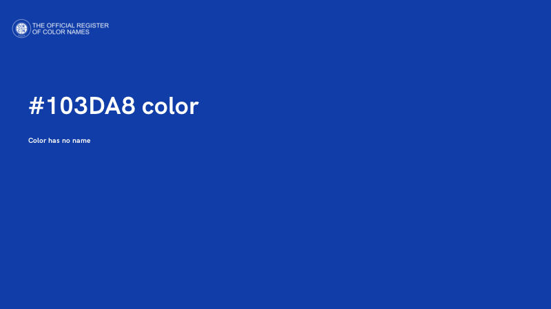 #103DA8 color image