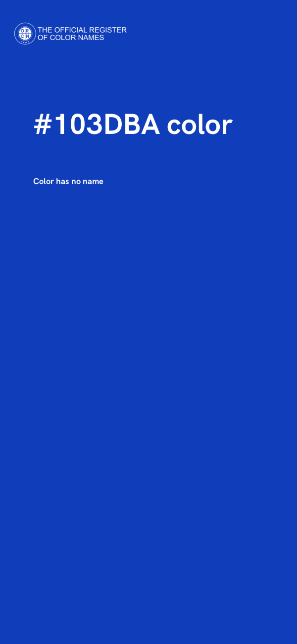 #103DBA color image