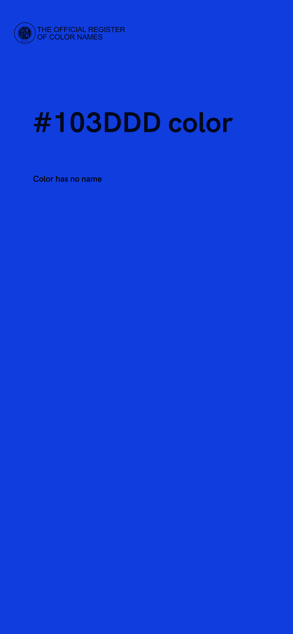 #103DDD color image