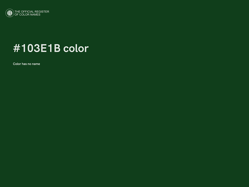 #103E1B color image