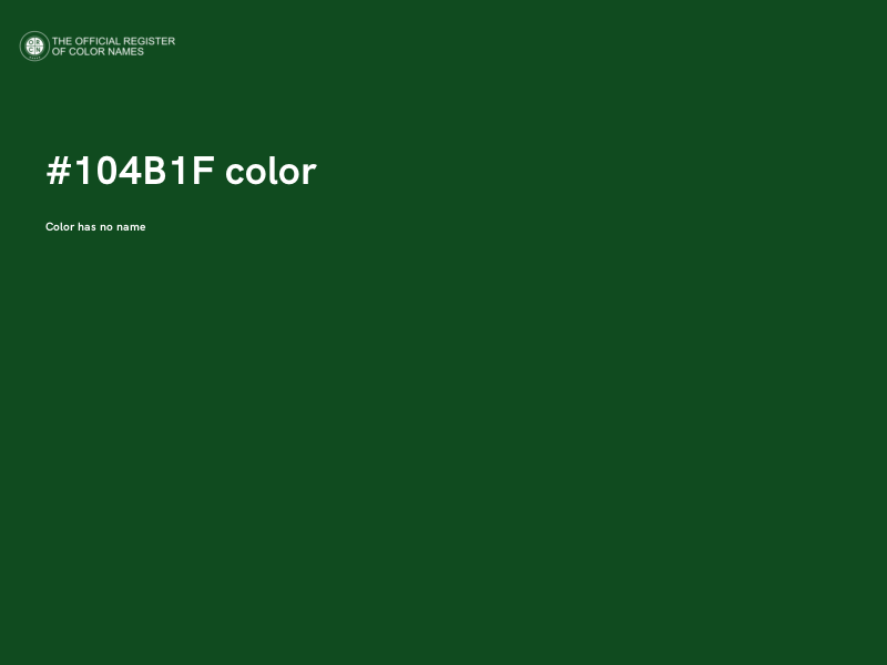 #104B1F color image