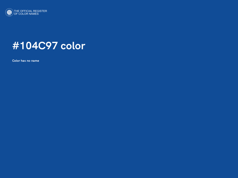#104C97 color image