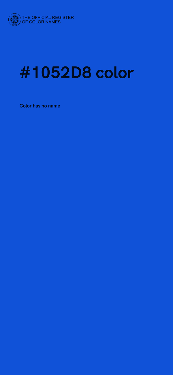 #1052D8 color image