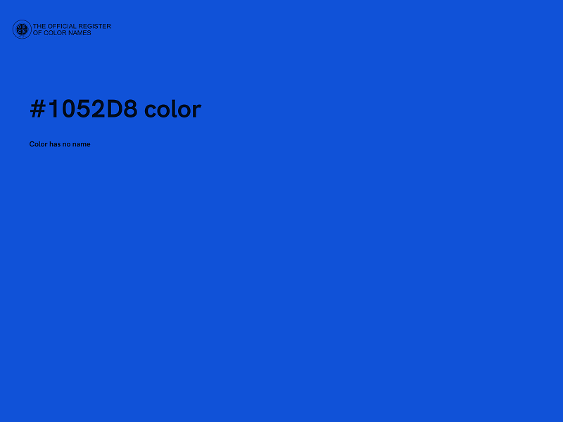 #1052D8 color image