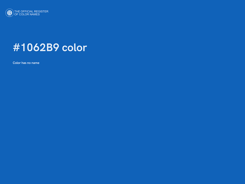 #1062B9 color image
