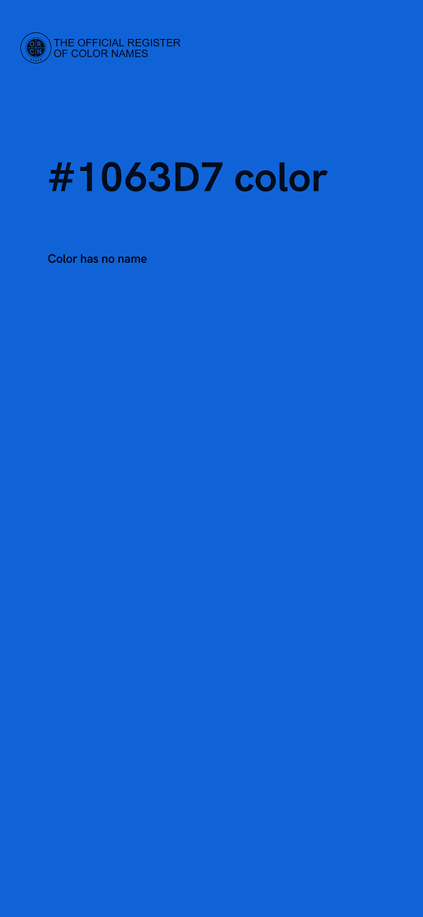 #1063D7 color image