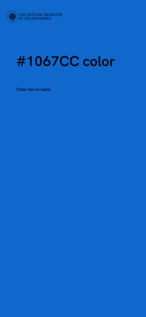 #1067CC color image