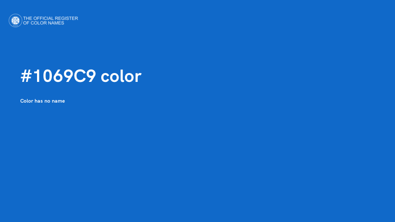 #1069C9 color image