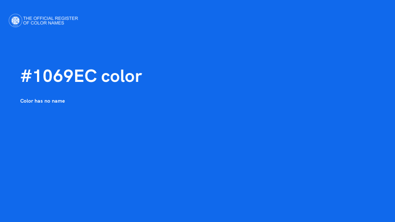 #1069EC color image