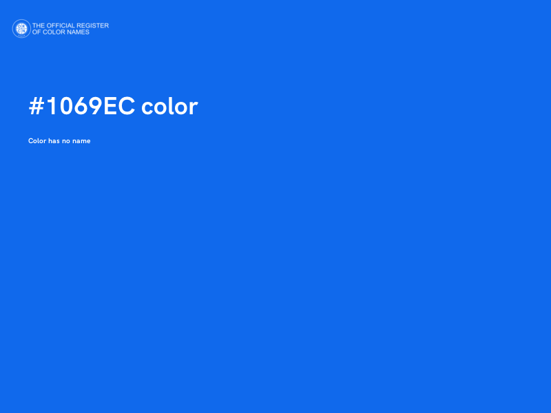 #1069EC color image