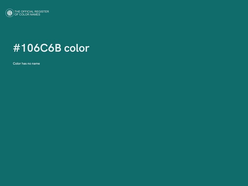 #106C6B color image