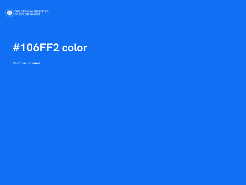 #106FF2 color image