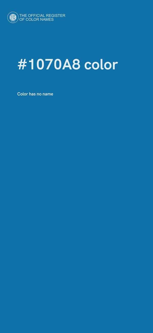 #1070A8 color image