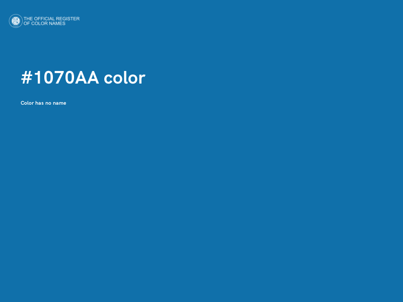 #1070AA color image