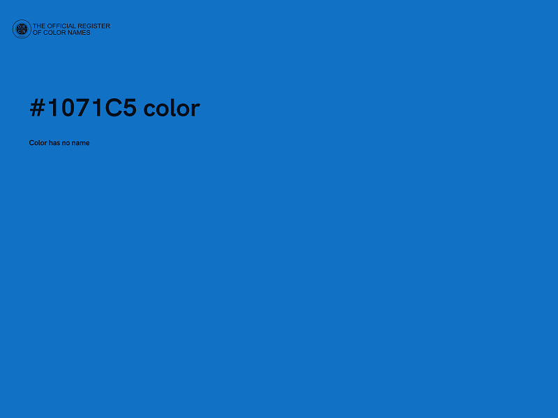 #1071C5 color image