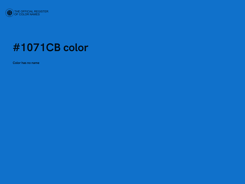 #1071CB color image