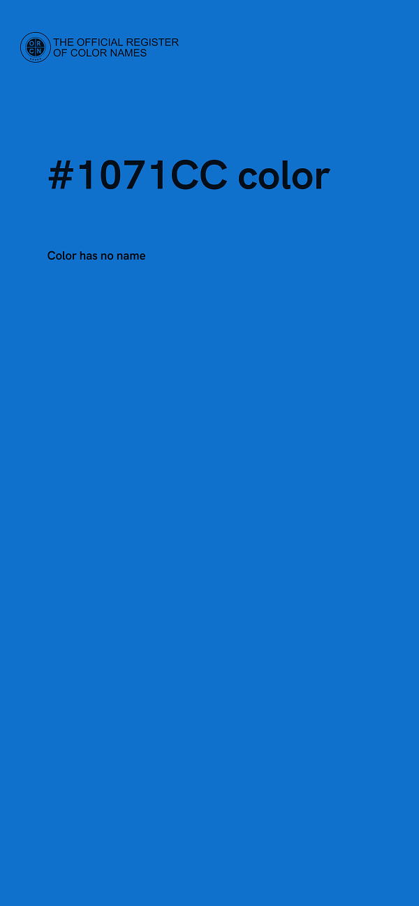 #1071CC color image