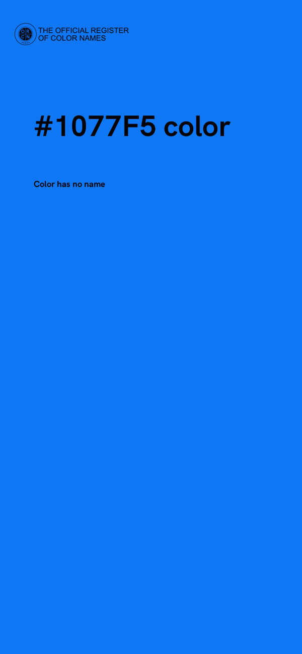 #1077F5 color image
