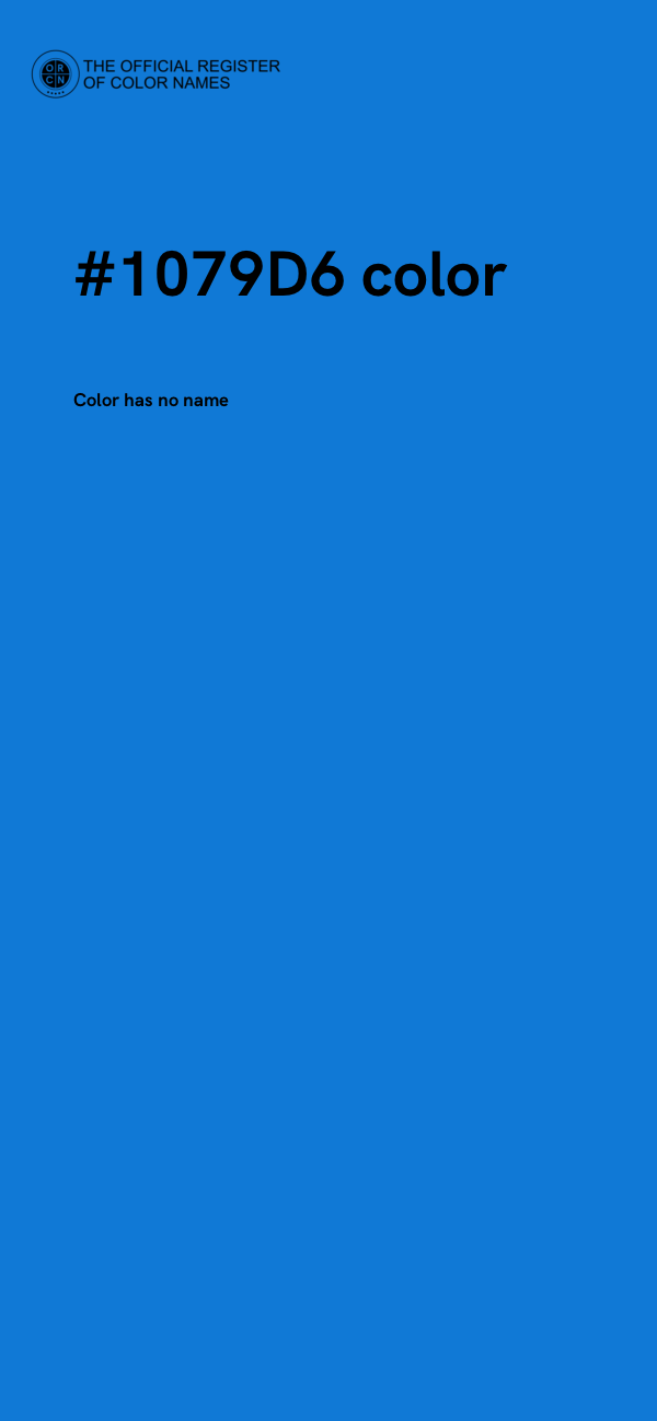 #1079D6 color image
