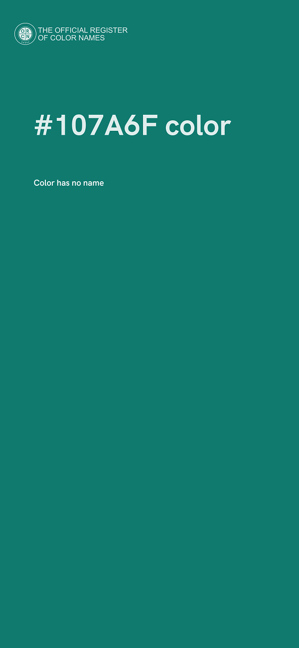 #107A6F color image