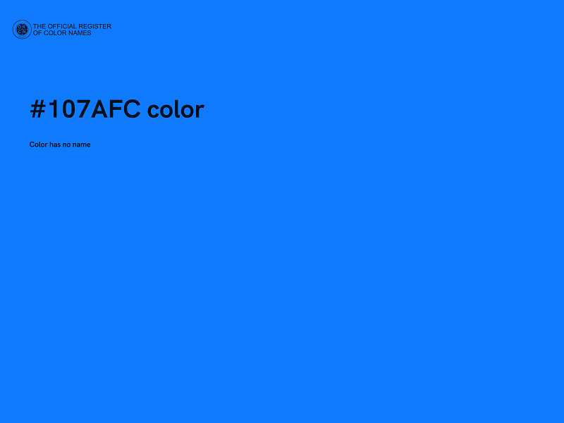 #107AFC color image