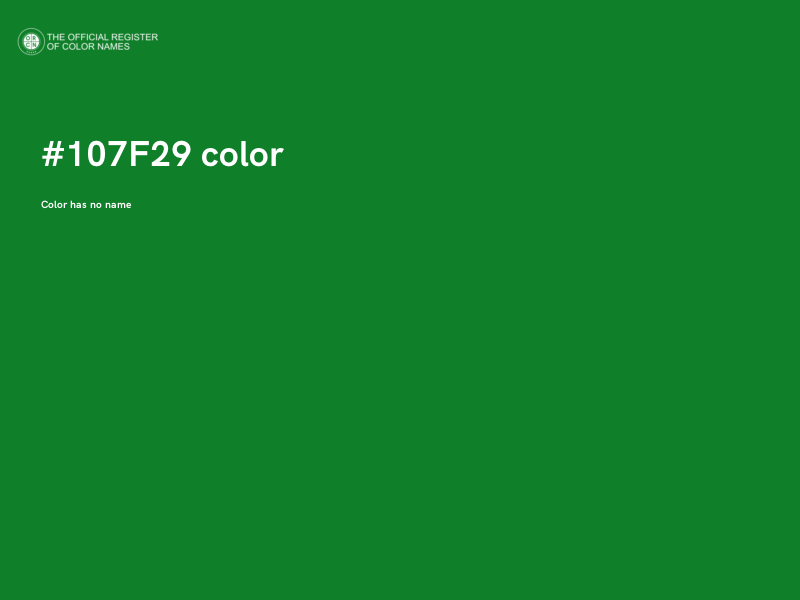 #107F29 color image