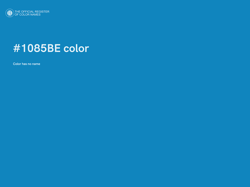 #1085BE color image