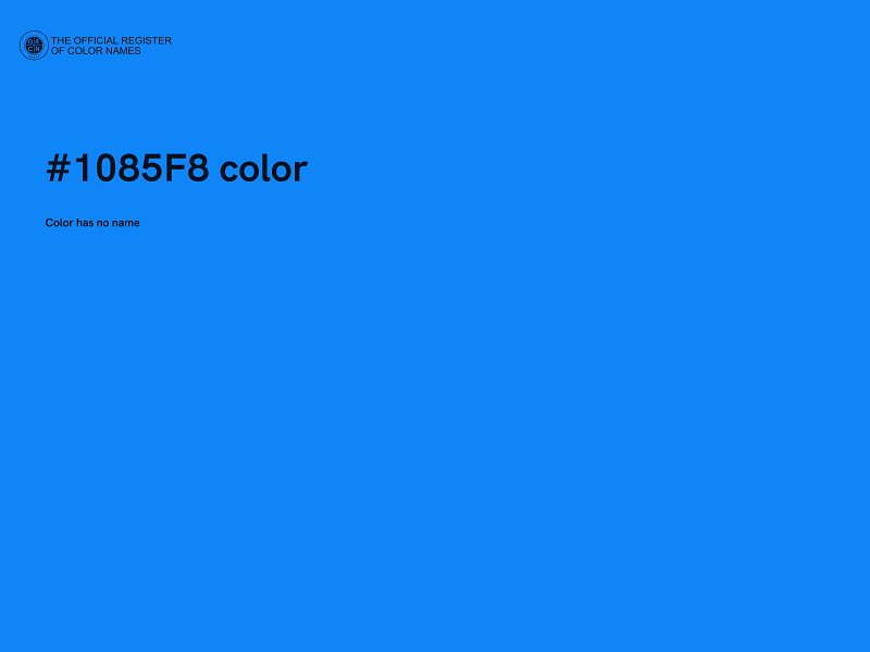 #1085F8 color image