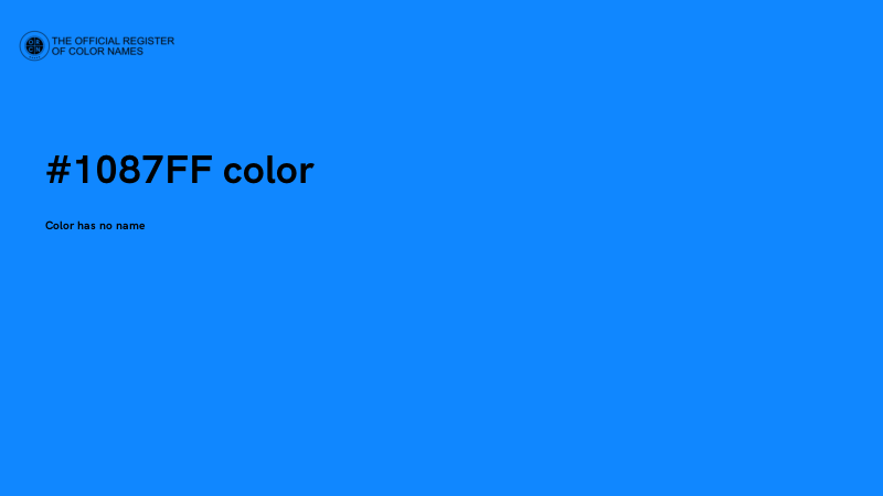 #1087FF color image