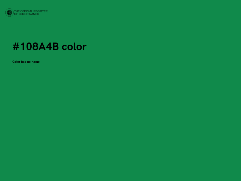 #108A4B color image