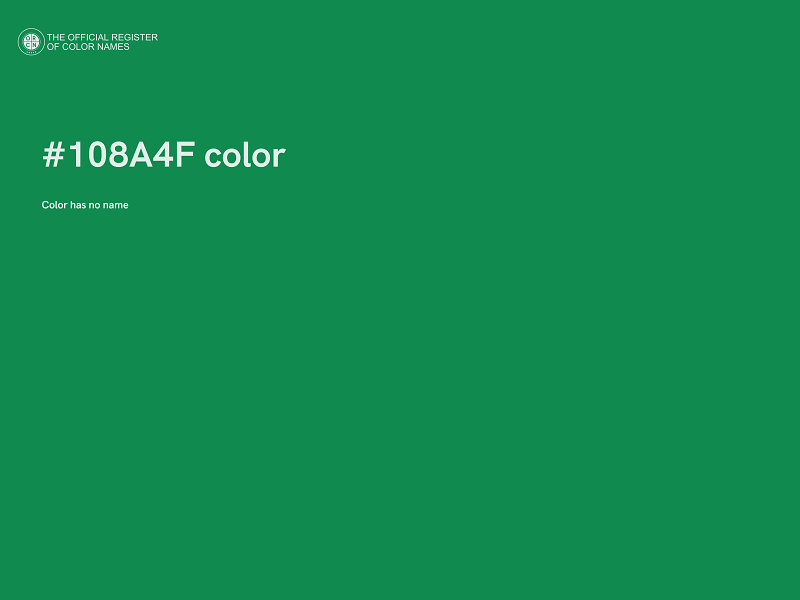 #108A4F color image