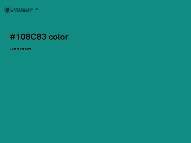 #108C83 color image