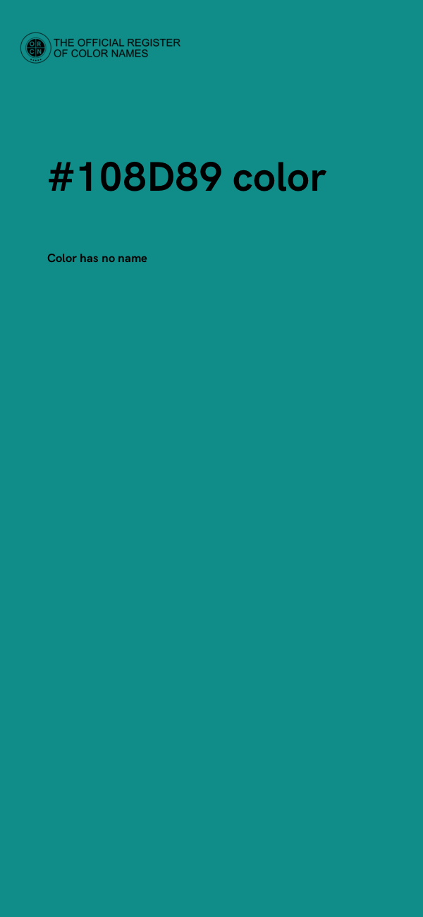 #108D89 color image