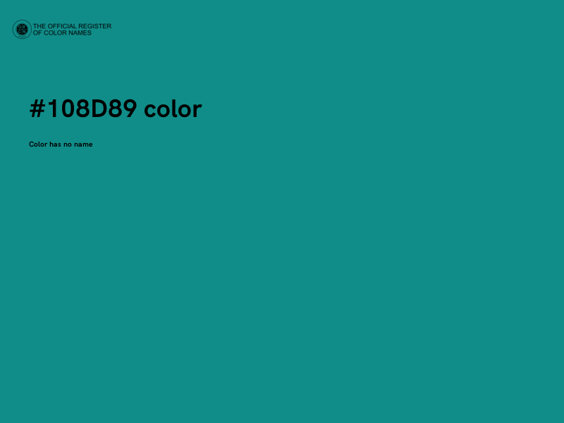 #108D89 color image