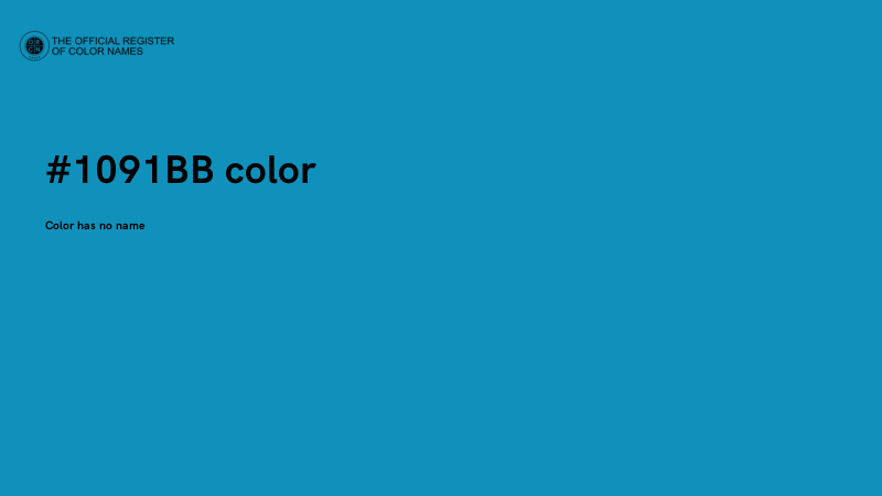 #1091BB color image