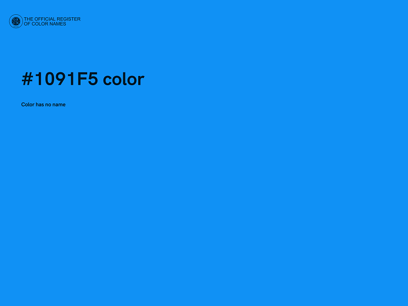#1091F5 color image