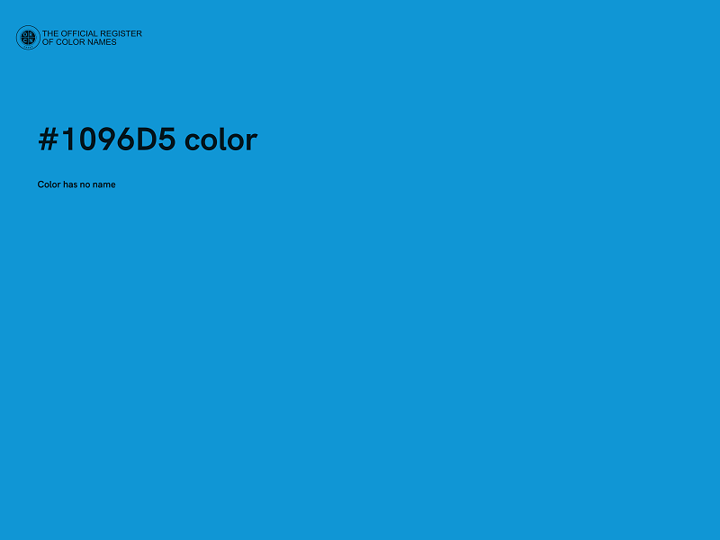 #1096D5 color image