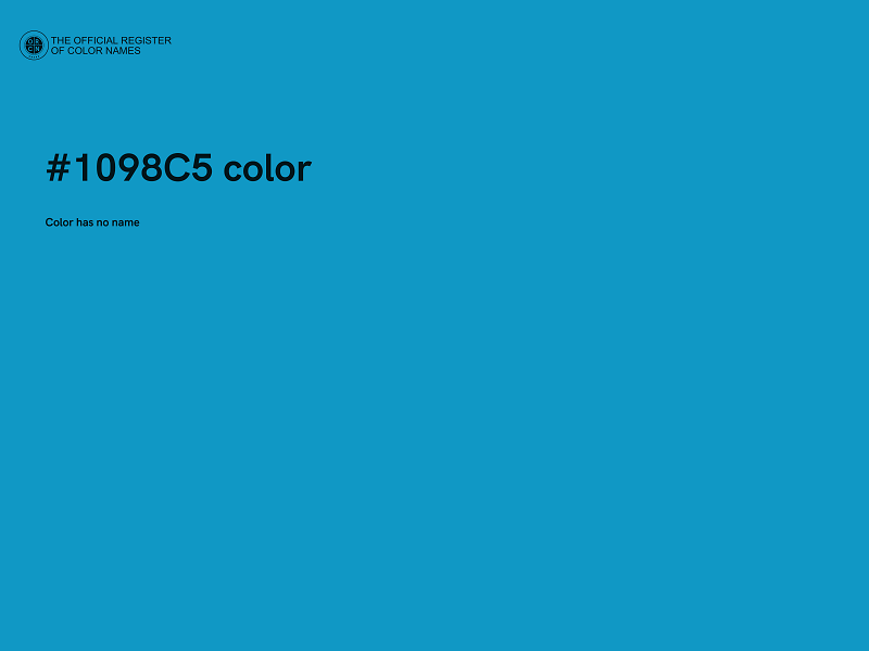 #1098C5 color image