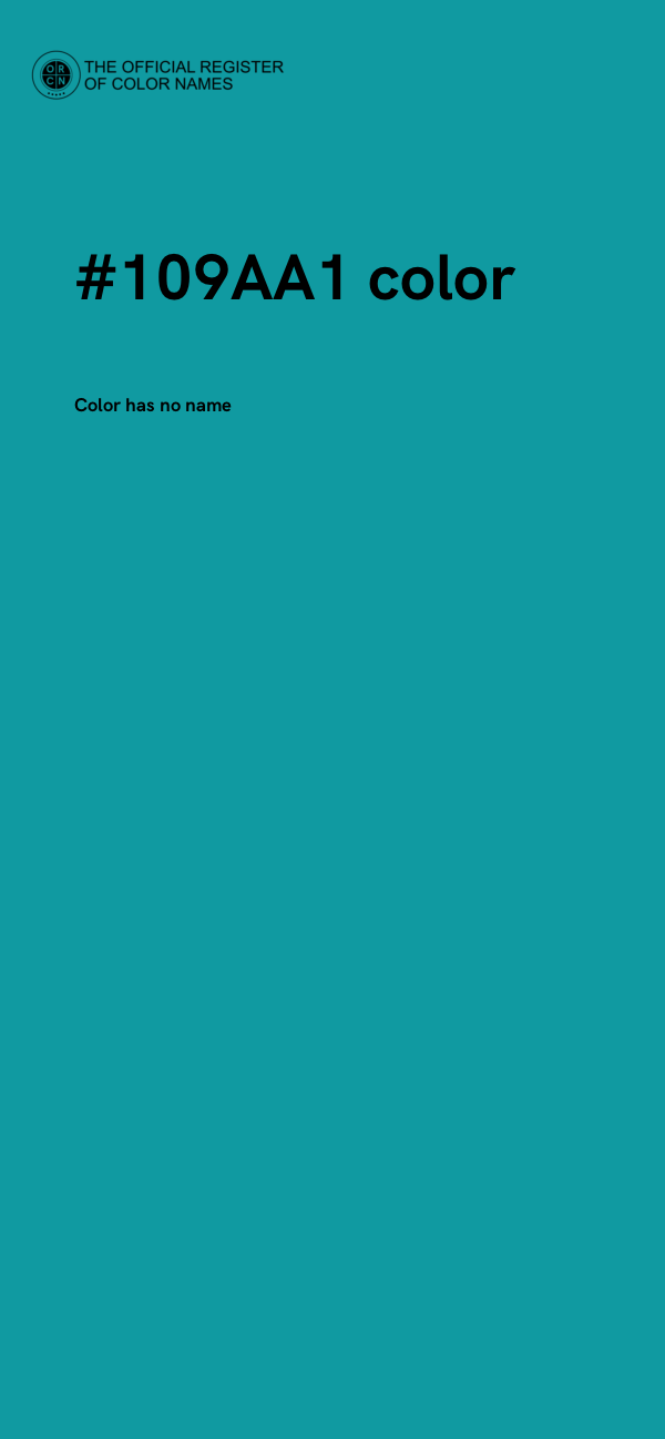 #109AA1 color image