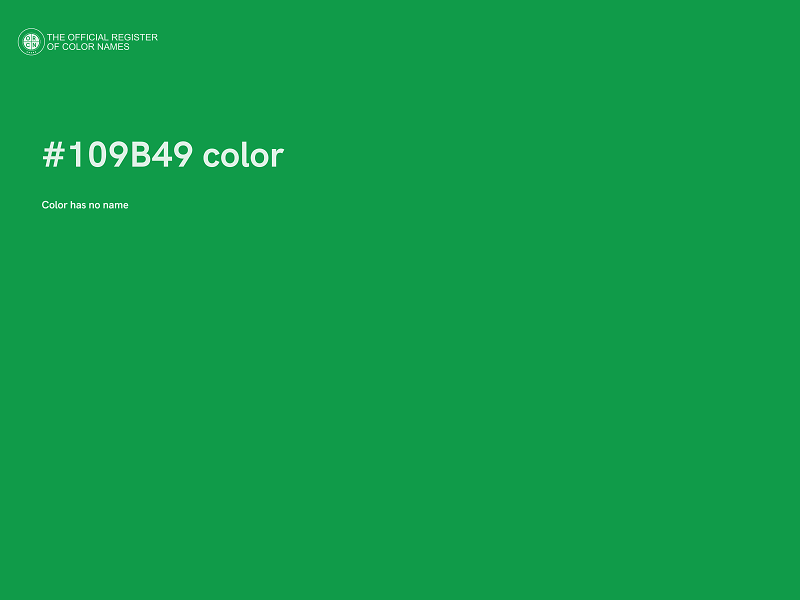 #109B49 color image
