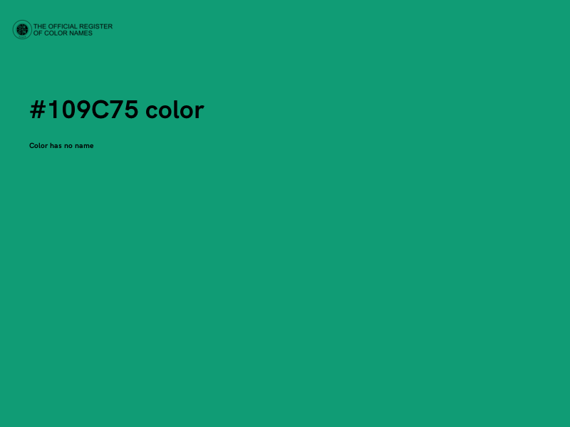 #109C75 color image