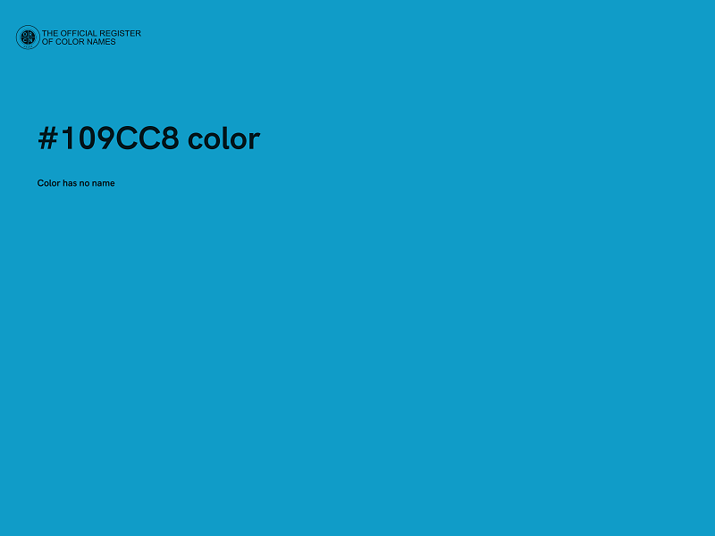 #109CC8 color image