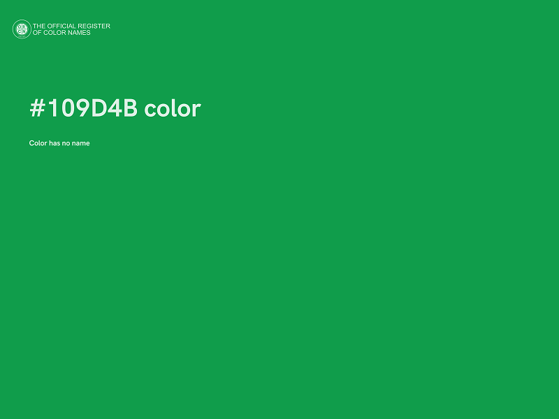 #109D4B color image