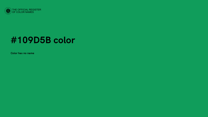 #109D5B color image