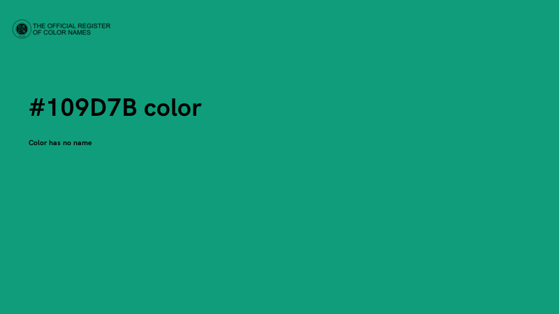 #109D7B color image