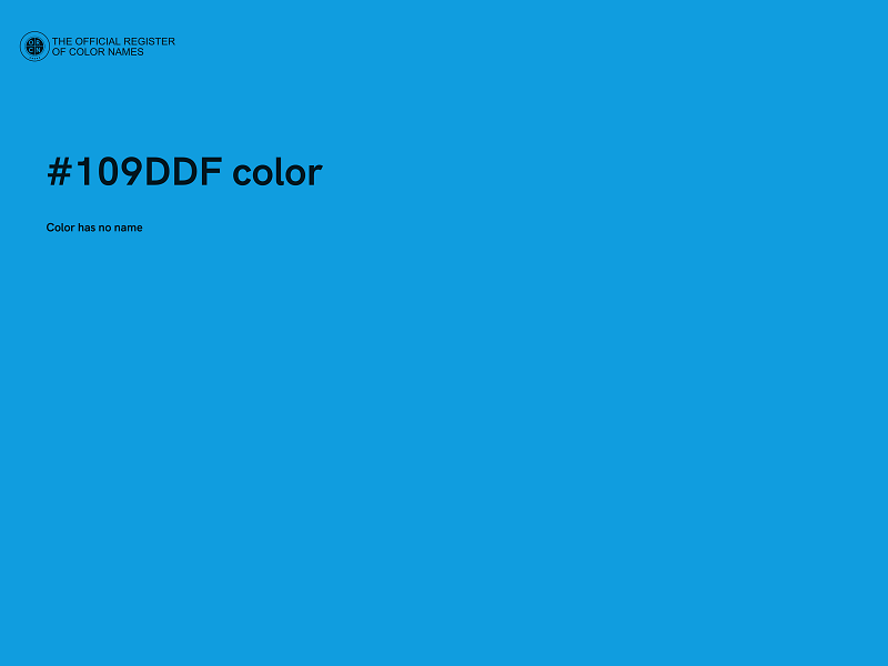 #109DDF color image